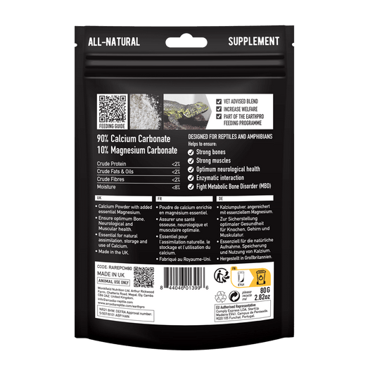 ARCADIA EarthPro Calcium Pro-Mg Wapń z Magnezem Gady/Płazy Bez D3 80g
