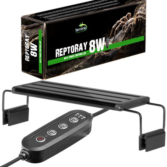 TERRARIO ReptoRay 8W Lampa LED do Terrarium 30cm Timer Programator