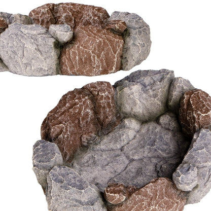 TERRARIO Stone Circle Bowl L Miska Kamienna do Terrarium 17x15x4,5cm dla Gadów