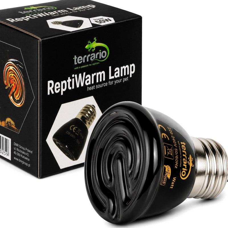 TERRARIO ReptiWarm 50W Mini Emiter Ciepła, Promiennik Ceramiczny Terrarium