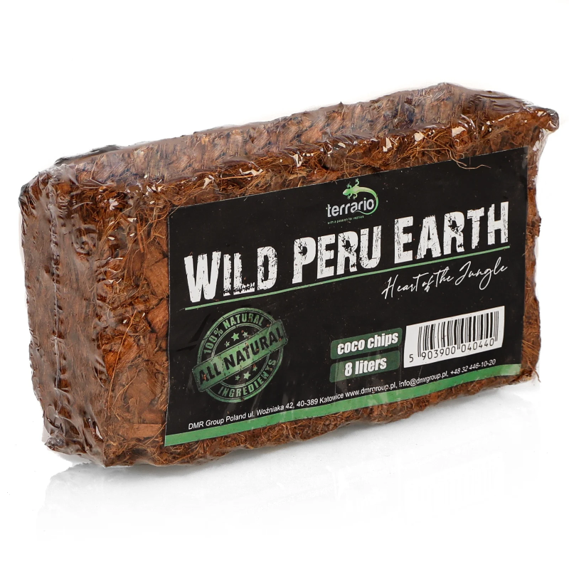 TERRARIO Wild Peru Earth 7l 650g Podłoże Zrębki Kokosa do Terrarium