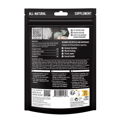 ARCADIA EarthPro-A Witaminy dla Gadów Bez D3 Minerały gady,płazy 100g