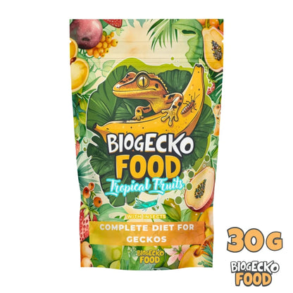 BioGecko Food Banan +Owoce Tropikalne 30g - pokarm(papka dla gekonów