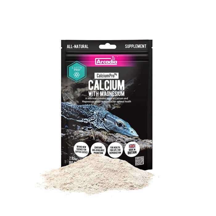 ARCADIA EarthPro Calcium Pro-Mg Wapń z Magnezem Gady/Płazy Bez D3 80g