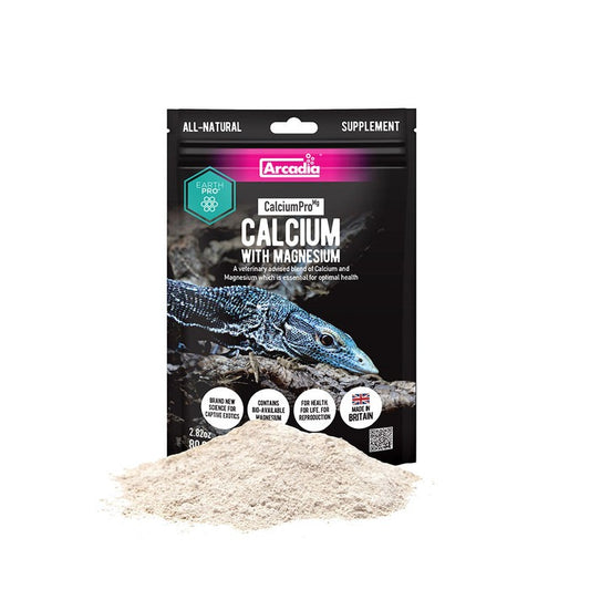ARCADIA EarthPro Calcium Pro-Mg Wapń z Magnezem Gady/Płazy Bez D3 80g