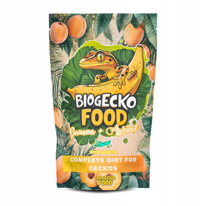 BioGecko Food Banan + Morela 30g - pokarm (papka) dla gekonów