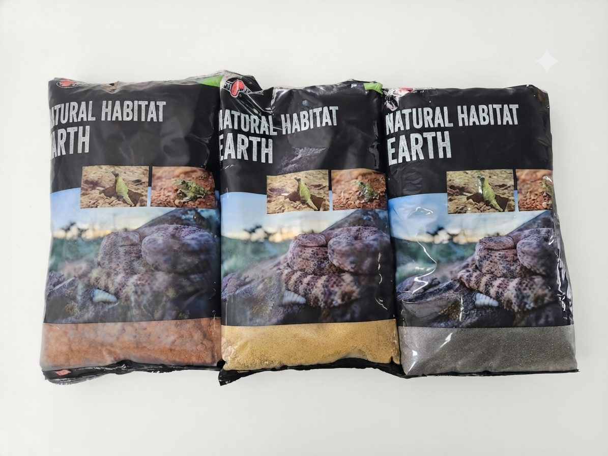 REPTI PLANET Substrate Earth Black 4kg - czarna ziemia z gliną, podłoże do terrarium