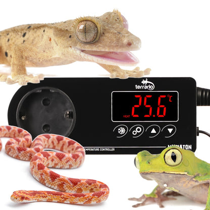 TERRARIO Myriaton Termostat Elektroniczny LCD do Terrarium Sonda Wodoodporna