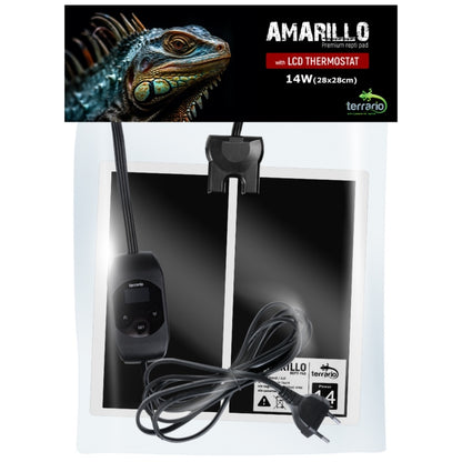 TERRARIO Amarillo Mata Grzewcza 20W z Termostatem LCD do Terrarium 42x28cm