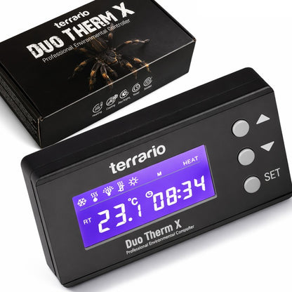 TERRARIO Duo Therm X Termostat Dzień Noc z Programatorem Czasowym