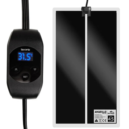 TERRARIO Amarillo Mata Grzewcza 45W z Termostatem LCD do Terrarium 80x28cm