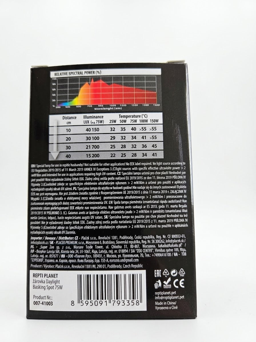 REPTI PLANET żarówka grzewcza dzienna DAYLIGHT BASKING Spot 75W