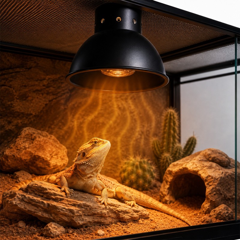 TERRARIO ReptiWarm 50W Mini Emiter Ciepła, Promiennik Ceramiczny Terrarium