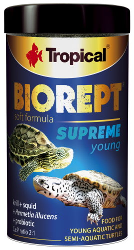 TROPICAL Biorept Supreme Young Pokarm Młodych Żółwi Wodnych 250ml 90g
