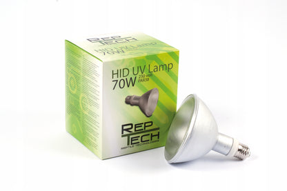 RepTech Lampa Metahalogenowa HID UV 70W PAR38 E27 do Terrarium