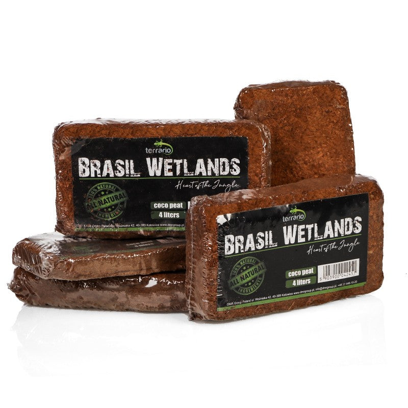 TERRARIO Brasil Wetlands 4L Podłoże Kokosowe Włókno do Terrarium Substrat