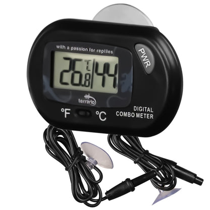 TERRARIO Rotom Cyfrowy Termometr i Higrometr do Terrarium 2x Sonda LCD