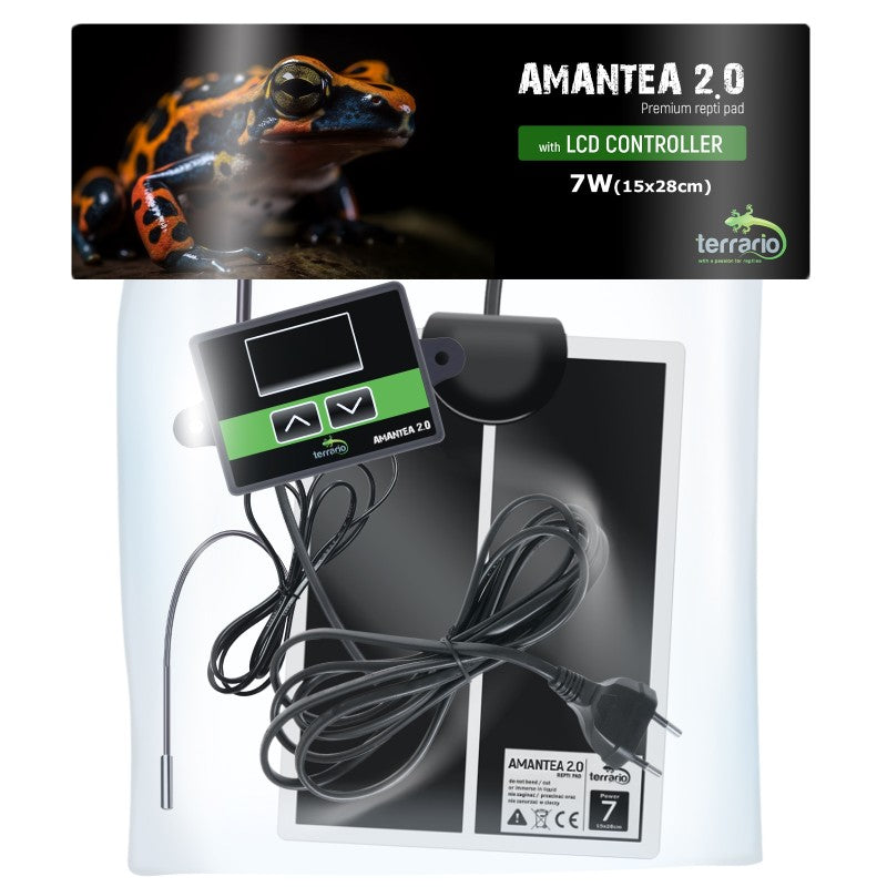 TERRARIO Amantea 7W Mata Grzewcza z Termostatem i Sondą 28x15cm