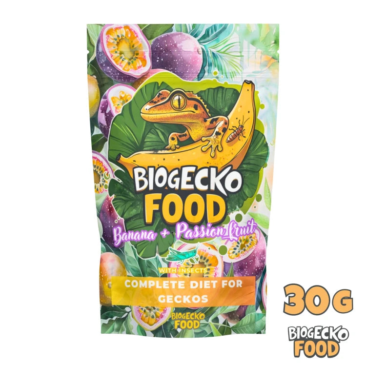 BioGecko Food Banan + Marakuja 30g - pokarm (papka) dla gekonów