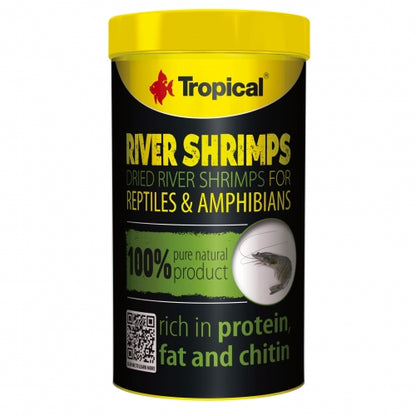 TROPICAL River Shrimps Suszone Krewetki Rzeczne dla Gadów i Płazów 100ml 16g