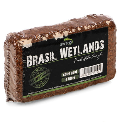 TERRARIO Brasil Wetlands 4L Podłoże Kokosowe Włókno do Terrarium Substrat