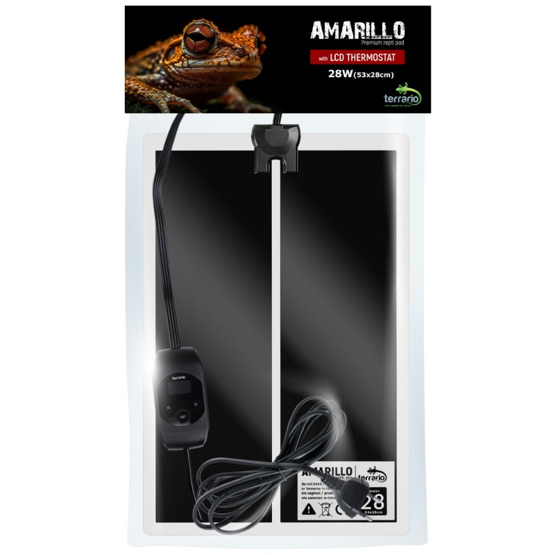 TERRARIO Amarillo Mata Grzewcza 28W z Termostatem LCD do Terrarium 53x28cm