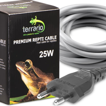 TERRARIO Kabel Grzewczy Wodoodporny 25W 6.5m Silikonowy do Terrarium
