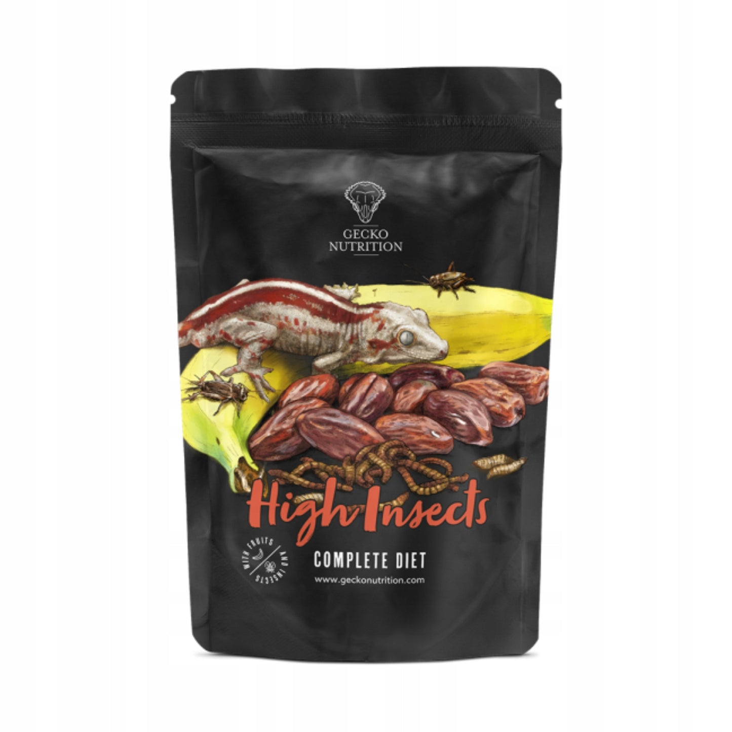 Gecko Nutrition High Insects (owady) 100g - pokarm (papka) dla gekona