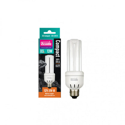 ARCADIA Żarówka Kompaktowa MINI Desert D3 12% UVB 13W E27 do Terrarium