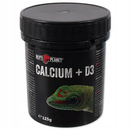 REPTI PLANET Calcium + D3 suplement wapnia 125g z wit. D3 dla gadów