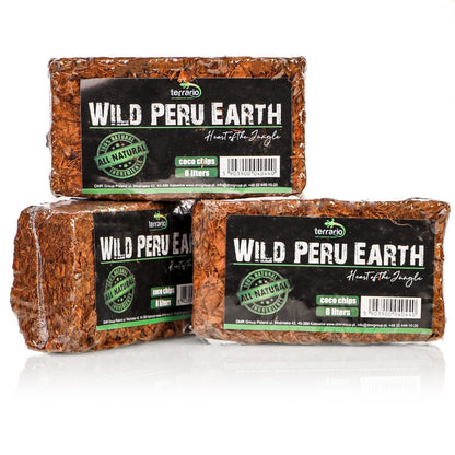 TERRARIO Wild Peru Earth 7l 650g Podłoże Zrębki Kokosa do Terrarium