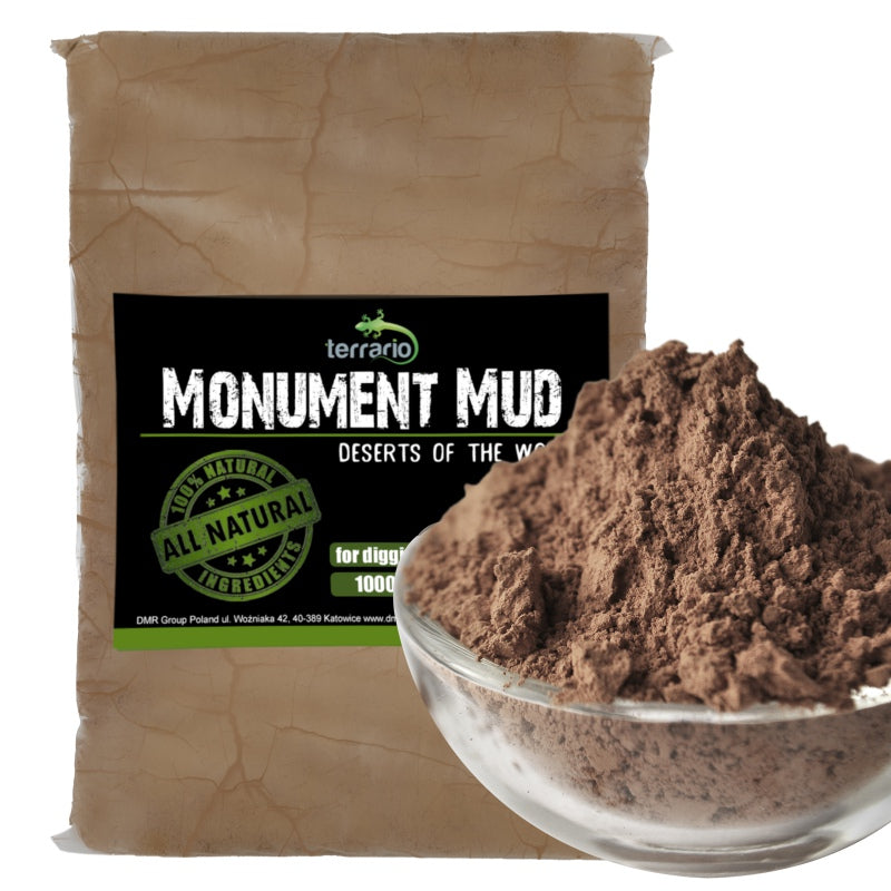 TERRARIO Monument Mud 1kg Podłoże z Gliną do Kopania Nor i Tuneli