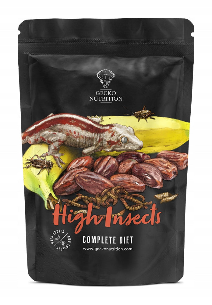 Gecko Nutrition High Insects (owady) 50g - pokarm (papka) dla gekona