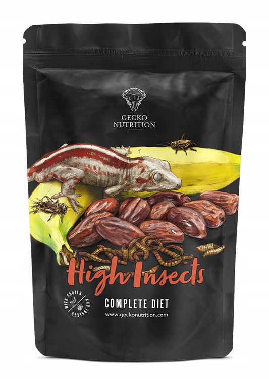 Gecko Nutrition High Insects (owady) 50g - pokarm (papka) dla gekona