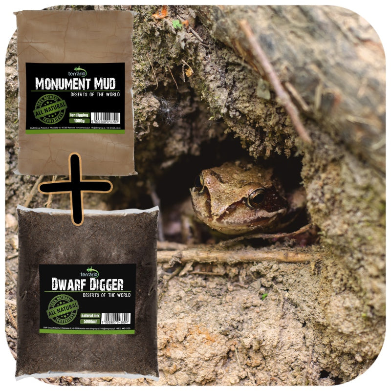 TERRARIO Monument Mud 1kg Podłoże z Gliną do Kopania Nor i Tuneli