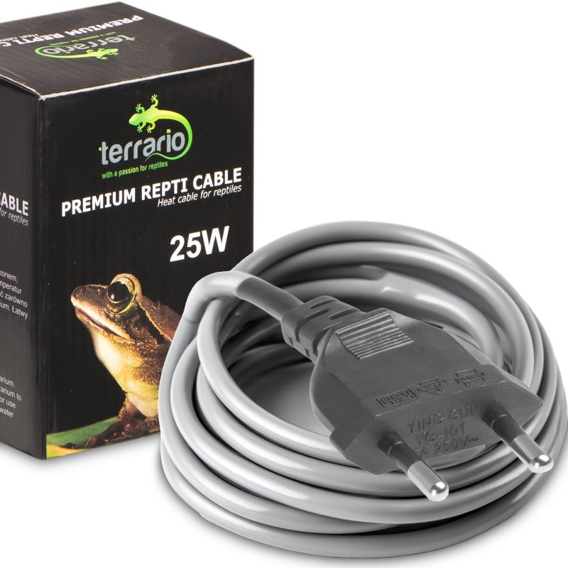 TERRARIO Kabel Grzewczy Wodoodporny 25W 6.5m Silikonowy do Terrarium