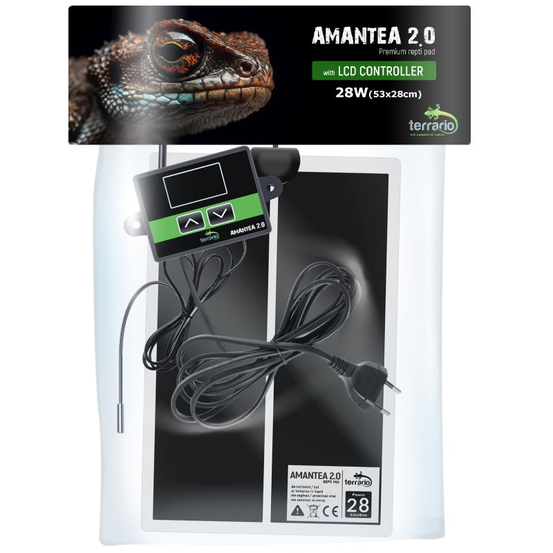 TERRARIO Amantea 28W Mata Grzewcza z Termostatem i Sondą 53x28cm