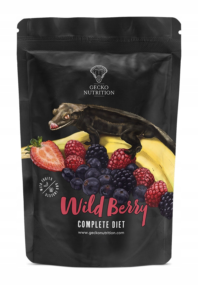 Gecko Nutrition Wild Berry (owoce leśne) 100g - pokarm (papka) dla gekona