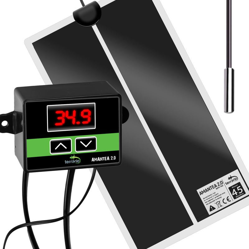 TERRARIO Amantea 45W Mata Grzewcza z Termostatem i Sondą 80x28cm