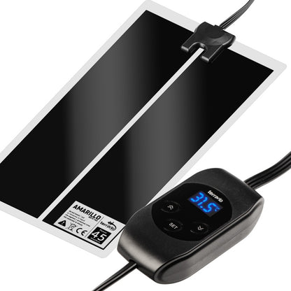 TERRARIO Amarillo Mata Grzewcza 45W z Termostatem LCD do Terrarium 80x28cm