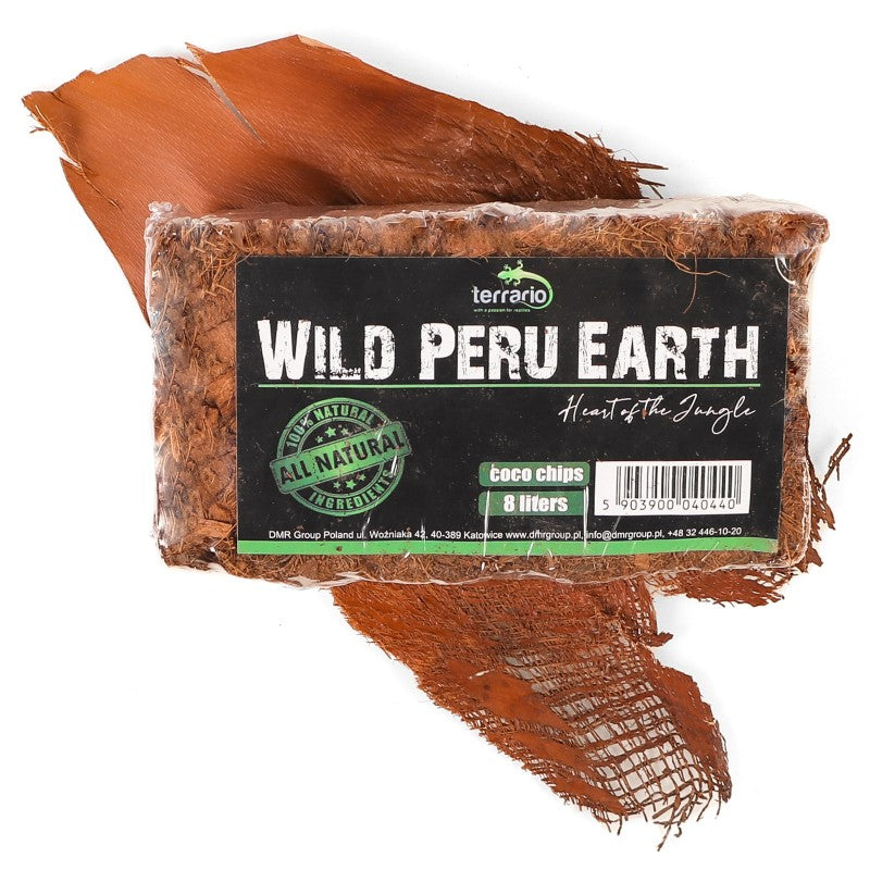 TERRARIO Wild Peru Earth 7l 650g Podłoże Zrębki Kokosa do Terrarium