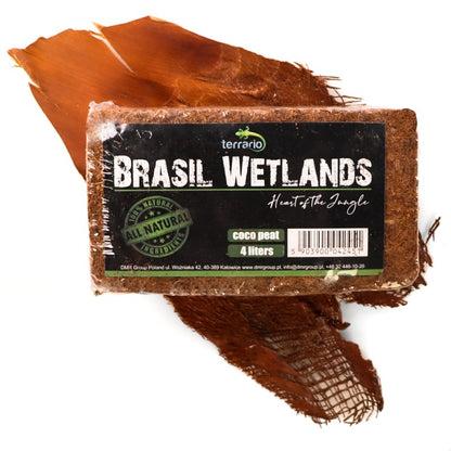 TERRARIO Brasil Wetlands 4L Podłoże Kokosowe Włókno do Terrarium Substrat