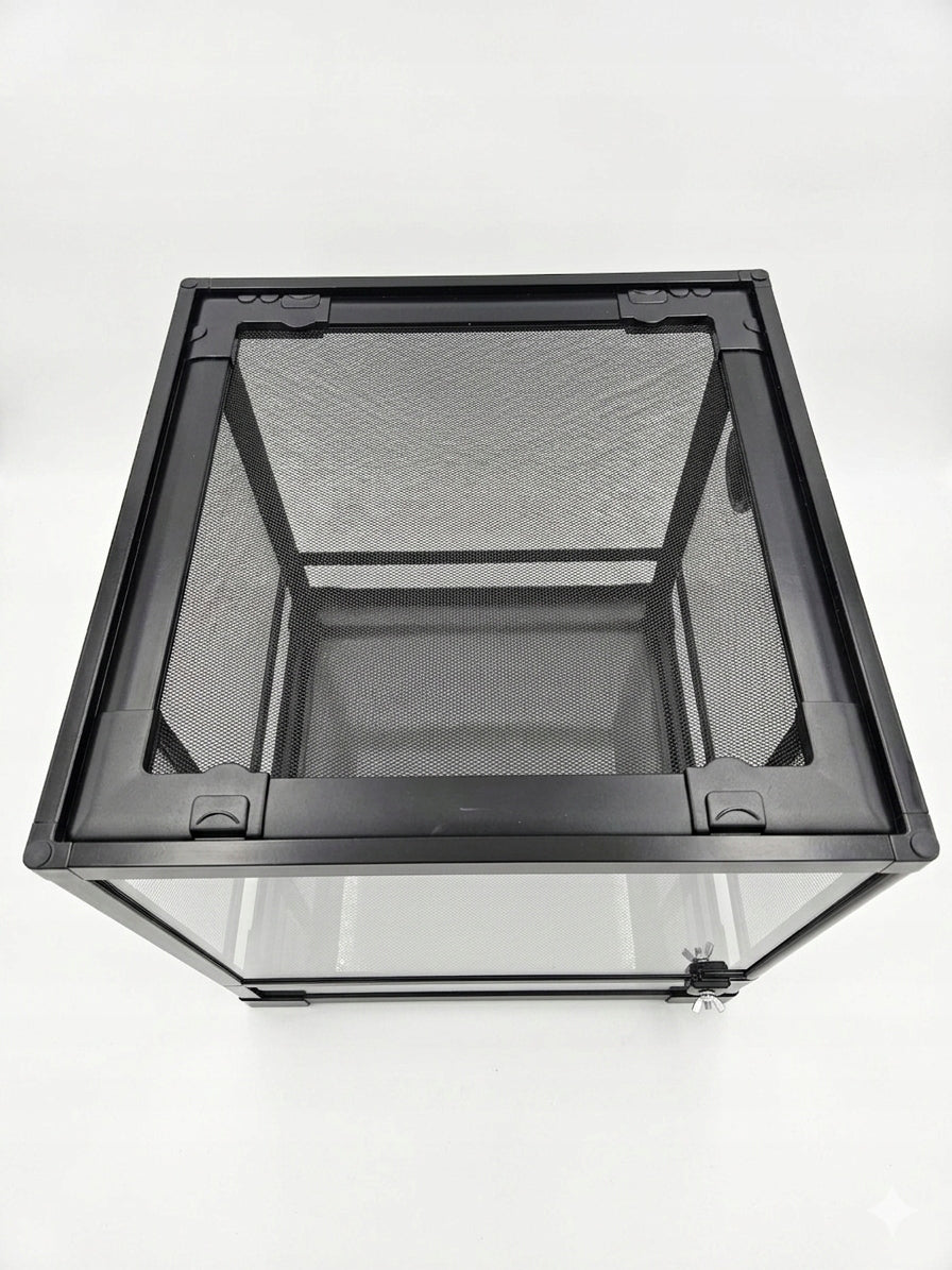 Szklane terrarium składane RK 45x45x45cm (HerpeTerrarium)