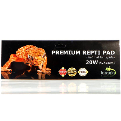 TERRARIO Premium Repti Pad 20W – Mata Grzewcza z Regulacją Mocy 42x28cm