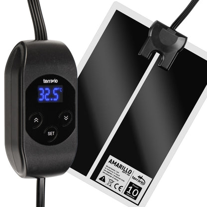 TERRARIO Amarillo Mata Grzewcza 10W z Termostatem LCD do Terrarium 20x30cm