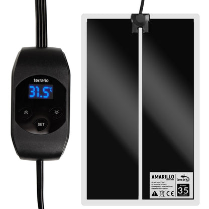 TERRARIO Amarillo Mata Grzewcza 35W z Termostatem LCD do Terrarium 65x28cm